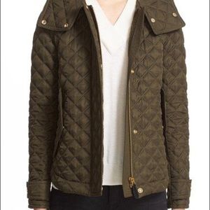Burberry jacket quilted olive